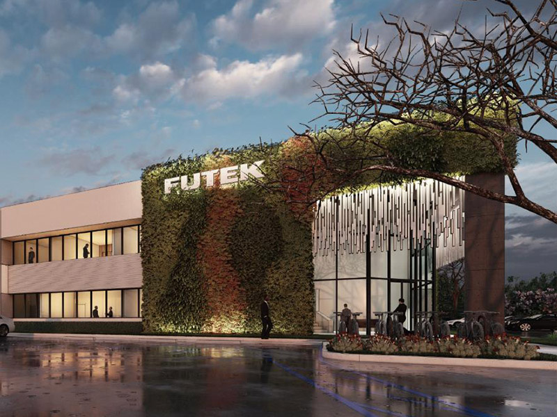exterior render of FUTEK facility