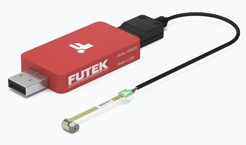 QLA414 Nano Force Sensor and USB225 High Resolution & Speed USB Output Kit