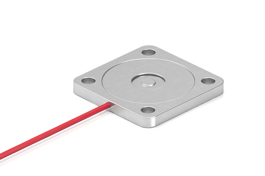 Thin Low Profile Load Button Load Cell with Mounting Holes