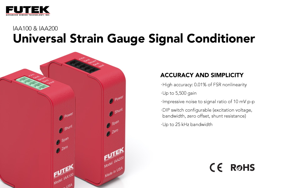 analog strain gauge load cell amplifier signal conditioner IAA100