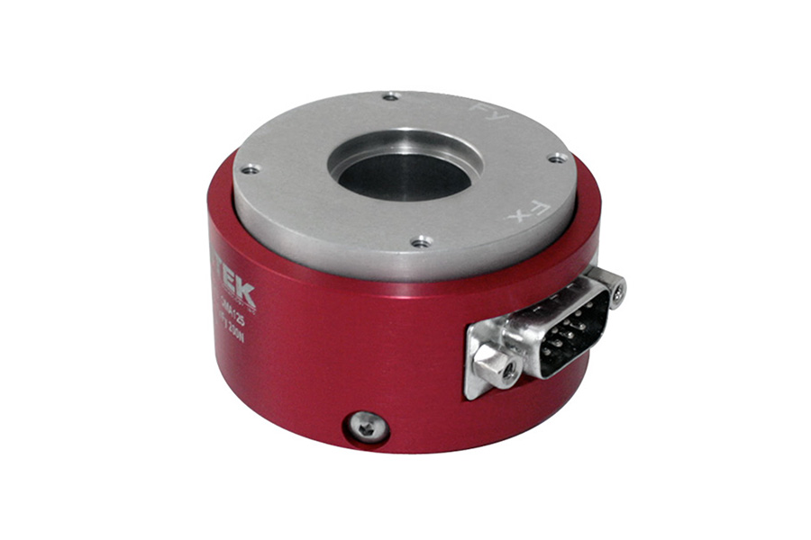 QMA125 Custom Bi-Axial Thru Hole Load Cell Force Torque sensor.