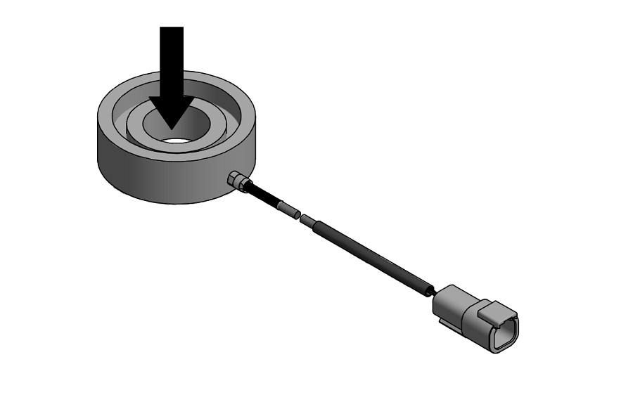 Custom Outdoor Rated Thru Hole Donut/Washer Load Cell w/ Recessed Inner Diameter