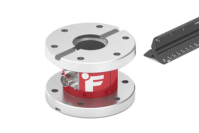 Hollow Flange Torque Sensor Flange-to-Flange Reaction Torque Sensor_size