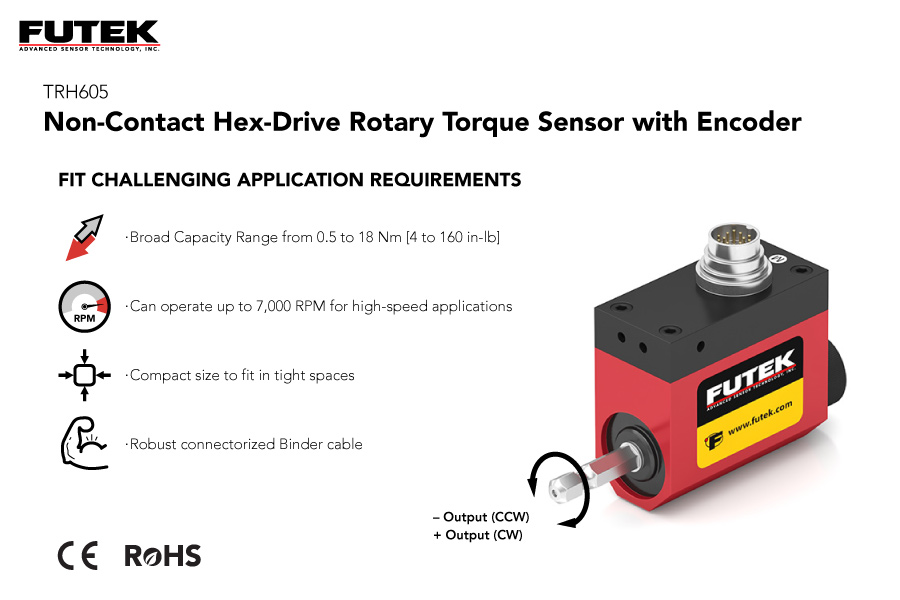 Non-Contact Hex-Drive Rotary Torque Sensor with Encoder