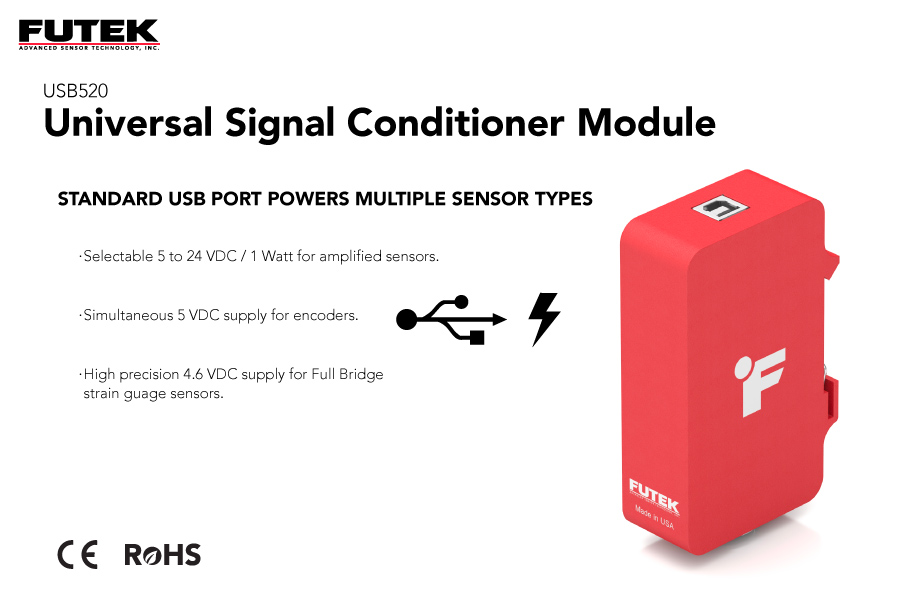 USB520 Universal Signal Conditioner Module USB Digital Sensor Amplifier